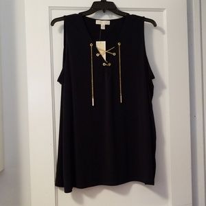 💥NWT- Michael Kors black w/ gold tank